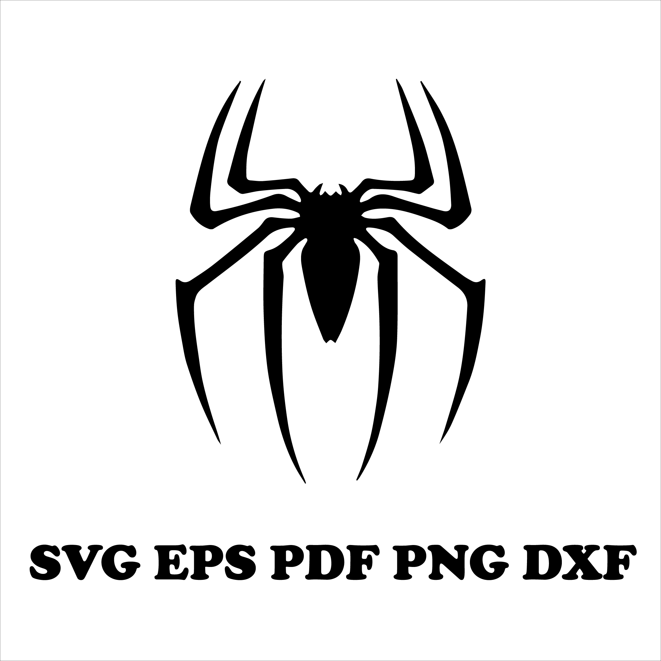 Spider Svg, Dxf, Pdf, Png, Eps Instant Download - STAR SVG