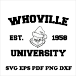 whoville university free svg