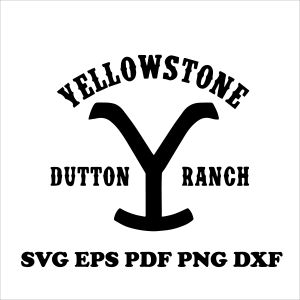 Yellowstone Logo Svg - Yellowstone Dutton Ranch Logo Svg