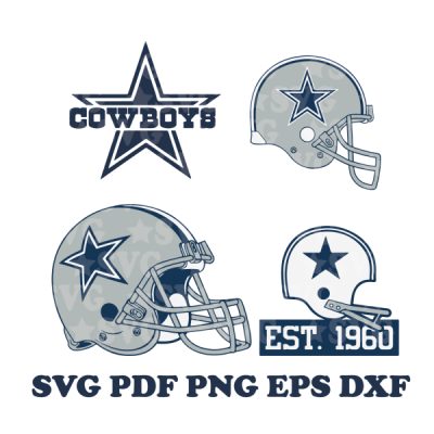 Cowboys Football Helmet Svg