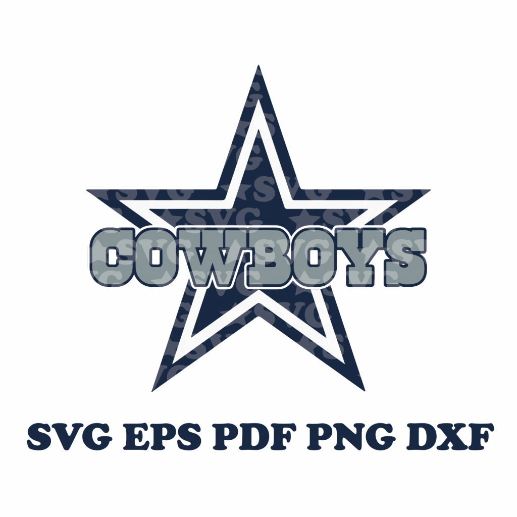 Dallas Cowboys Star Svg File Dxf Pdf Png Eps Instant Download