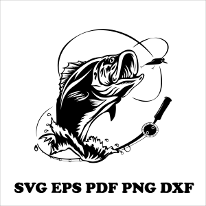 Fishing Svg Dxf Pdf Png Eps Instant Download