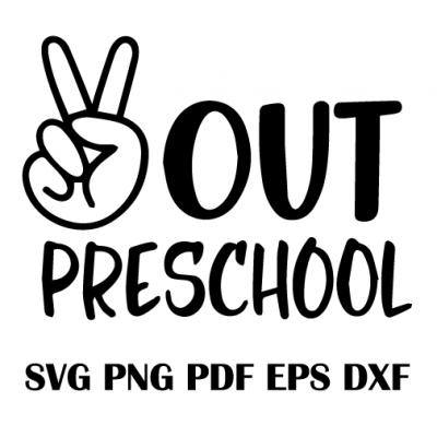 peace out preschool svg