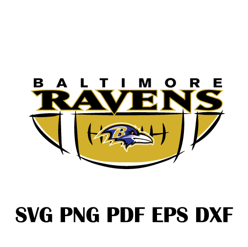 Baltimore Ravens Logo Svg File Dxf Pdf Png Eps Instant Download