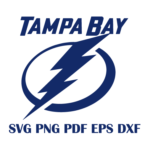Tampa Bay Lightning Text Vector SVG, Tampa Bay Lightning