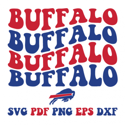 Buffalo Bills Football Groovy Svg 2022