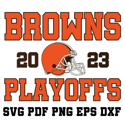 Cleveland Browns 2023 NFL Playoffs Svg
