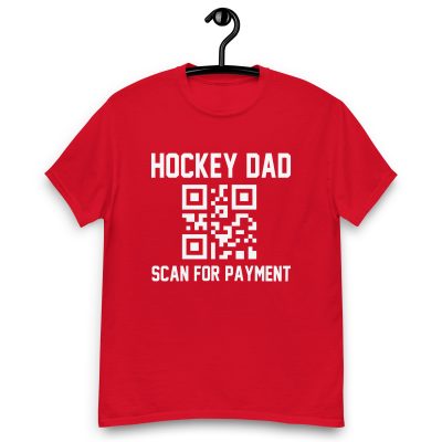 Hockey Dad Scan For Payment T-Shirt Amazon Shopping 2023
