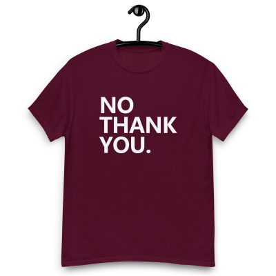 NO Thank You T-Shirt Amazon Shopping 2023
